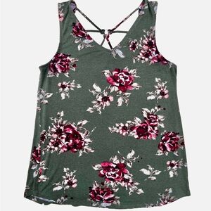 Papermoon Ampton Sleeveless Tank top Floral Back Detail Stitchfix Size Small